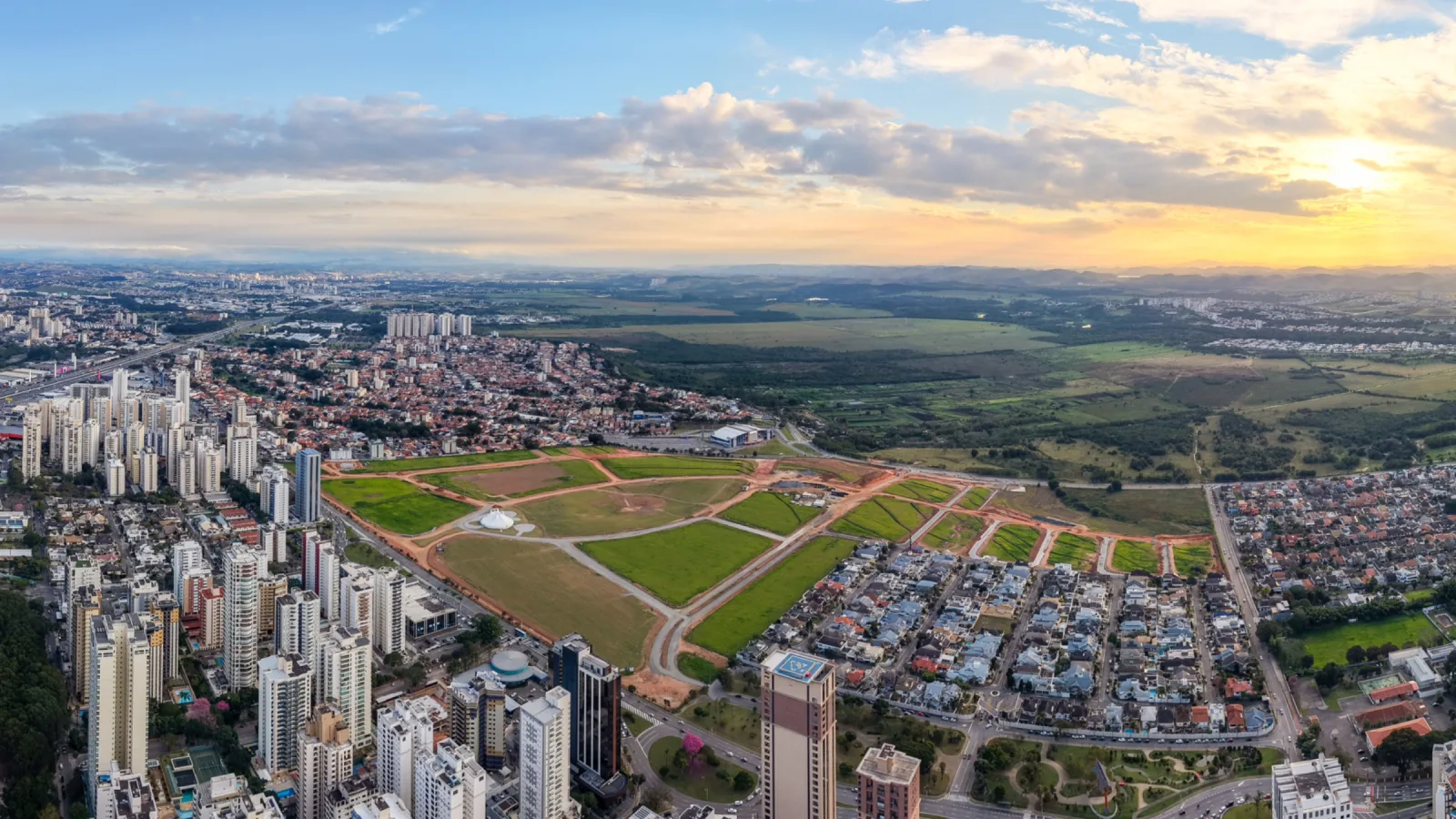 Imagem aérea da região oeste de São José dos Campos
